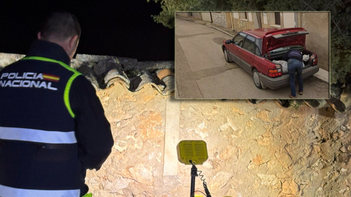 Imagen: Foto Cedida a esRadio por CNP Policia Nacional en el Cementerio de Andaluz y fragmento  imagen capturada por Google Maps en octubre de 2024.