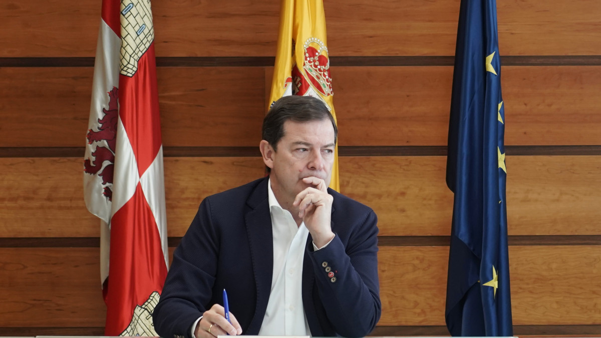 Imagen: Rubén Cacho - El presidente de la Junta, Alfonso Fernández Mañueco