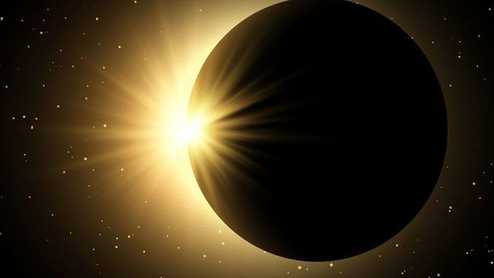 Imagen: Imagen de un eclipse total de Sol