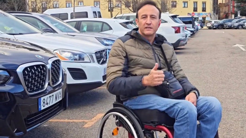 Agustín Fernández . portavoz plataforma de personas con movilidad reducida de León