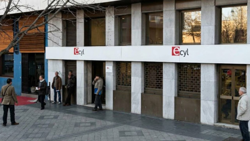 Oficina del Ecyl en Valladolid, en una imagen de archivo. 