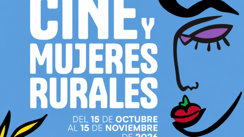 Cartel anunciador de la novena edición del Ciclo Nacional de Cine y Mujeres Rurales. 