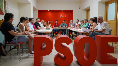 El secretario de Organización del Partido Socialista de Castilla y León, Daniel de la Rosa, mantiene una reunión de trabajo con el secretario de Organización del PSOE de León, Daniel San José / ICAL.