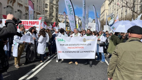 CESMCYL | Archivo. Manifestación del médicos en abril contra el Estatuto Marco
