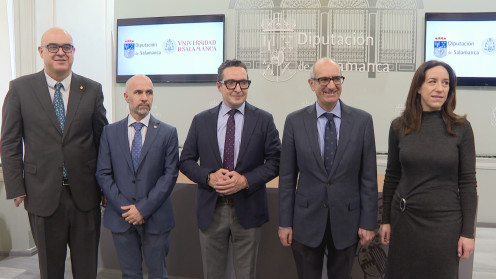Presentación del acuerdo entre USAL y Diputación de Salamanca