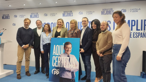 esRadio CyL. El Partido Popular de Castilla y León presenta su lema de campaña: "Aquí, certezas".