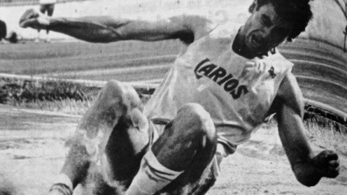 Santi con la camiseta del mítico Larios