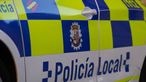 Coche de policía local en Salamanca