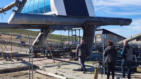 El telesilla es el principal remonte en la estación de esquí Sierra de Béjar