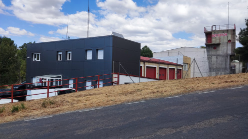 Instalaciones del Parque Comarcal de Bomberos ubicadas en Palomares de Béjar