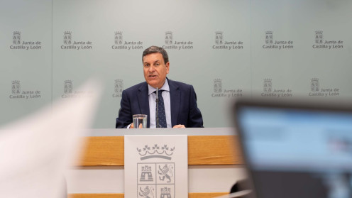 Carlos Fernández Carriedo, tras el Consejo de Gobierno (Foto: Margareto)