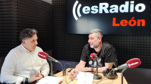 Fernando de Jorge de Seguros Fersec León durante la entrevista en el programa Manos Arriba