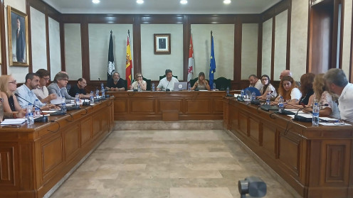 Pleno municipal del Ayuntamiento de Béjar en la que se produjo la toma de posesión de la nueva concejala Jennifer del Pozo