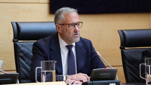Junta de Castilla y León. El vicepresidente primero y consejero de Desregulación, Carlos Pollán, detalla el presupuesto de 2027 para su departamento.