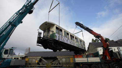 Llegada de los vagones (Foto: Ical)