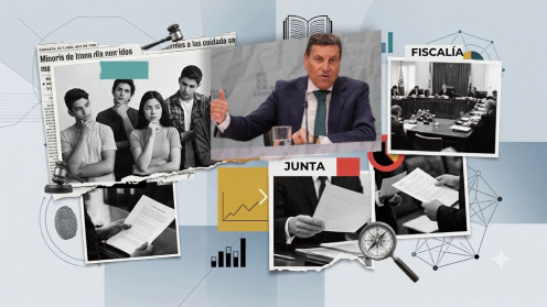 El portavoz de la Junta de Castilla y León, Carlos Fernández Carriedo, durante una comparecencia de prensa en la sede del Gobierno autonómico.