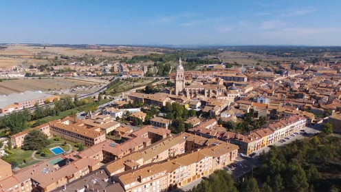 Vista aérea de El Burgo de Osma. 
