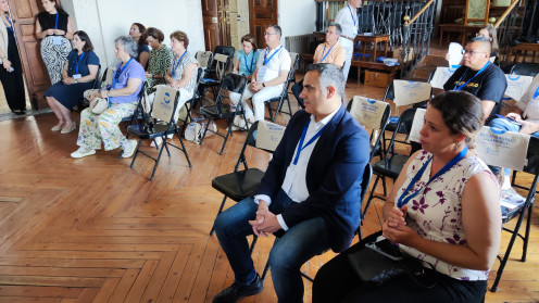Un momento de la Jornada celebrada en Candelario con el diputado Antonio Labrador en primer término