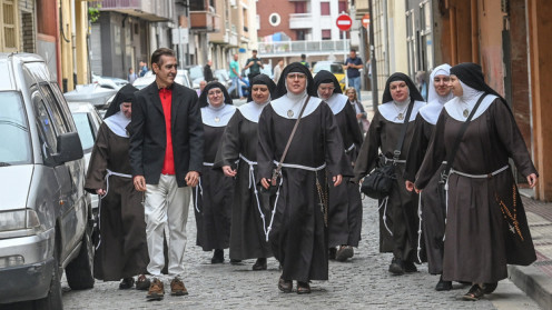 Ricardo Ordóñez / ICAL . Vista en el juicio verbal de desahucio de las exmonjas del monasterio de Belorado (Burgos)acompañadas por su abogado Florentino Aláez.