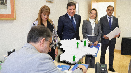 El consejero Carlos Fernández Carriedo registra el proyecto de Presupuestos Generales en las Cortes de Castilla y León para su tramitación parlamentaria.