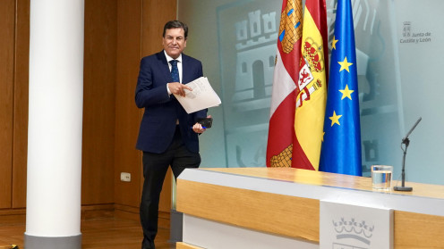 ICAL. El portavoz, Carlos Fernández Carriedo, comparece ante los medios de comunicación después del Consejo de Gobierno.