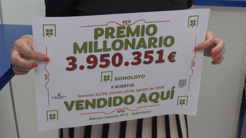 La Bonoloto deja un premio de casi cuatro millones de euros en Salamanca