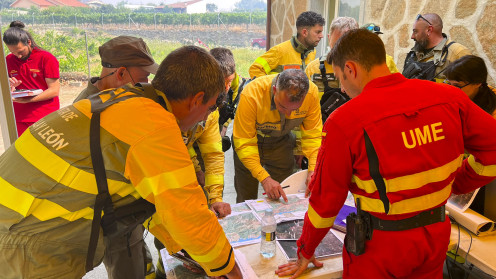 ICAL. El operativo trabaja para contener el avance del fuego. 