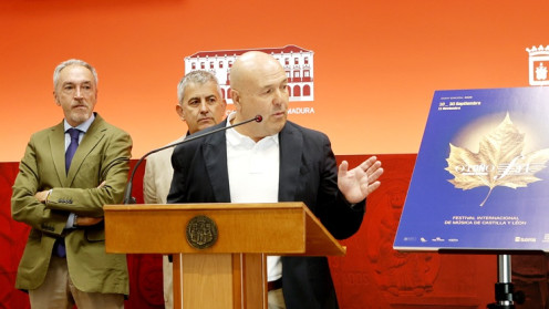 José Manuel Aceña, director del festival, durante la presentación. 