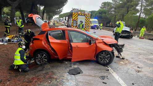 ICAL. Imagen de archivo de un accidente en la N-122.