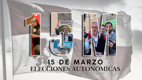 Fotografía dividida que muestra a Carlos Martínez en Valladolid, Mañueco en Segovia y Carlos Pollán en Palencia