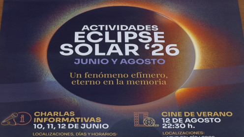 Cartel con las actividades organizadas por la Diputación de Salamanca con motivo del eclipse