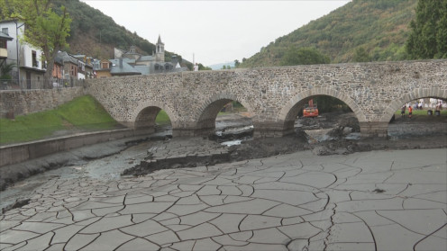 Molinaseca después de la riada