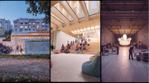 Ayto. Valladolid. Recreación de los espacios del futuro Espacio Joven del barrio de Parquesol.