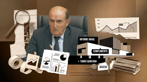 El comisionado de Transparencia Tomás Quintana en su comparecencia ante la Comisión de Relaciones con el Procurador del Común en las Cortes de Castilla y León