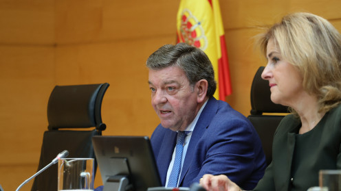 Junta de Castilla y León. El consejero de Presidencia, Luis Miguel González Gago, detalla los presupuestos en su departamento para 2027.