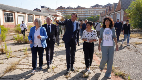 ICAL. Los ministros Óscar Puente, Isabel Rodríguez y Ana Redondo visitan los antiguos cuarteles de La Rubia.