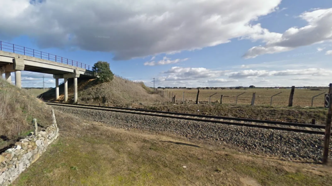 Lugar del accidente de Muñoz en la actualidad