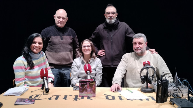 Enrique López, Miguel Robles, Lorena González y Patricia Pérez en el programa especial de Manos Arriba desde el Teatro San Franscisco