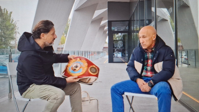 Con Jorge Mata en León