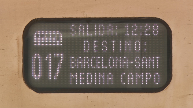 Identificativo del tren Salamanca-Barcelona