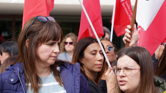 ICAL. Imagen de archivo de protestas de educadores sociales del centro de menores Zambrana de Valladolid.
