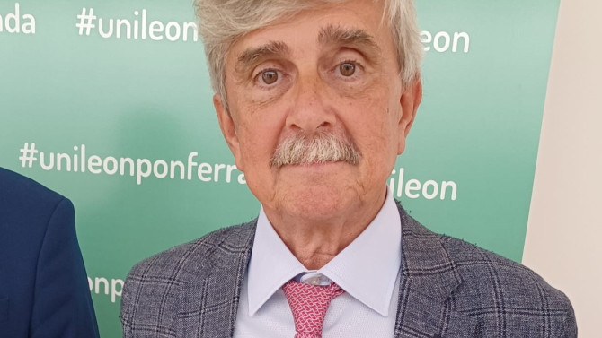 Juan Francisco García Marín, en un acto en el Campus de El Bierzo