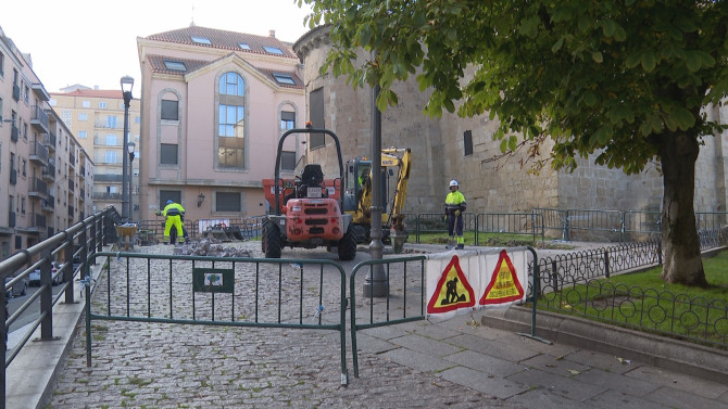 Obras en la Plaza de San Cristóbal