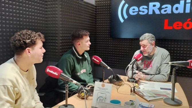 Los promotores Héctor Herrero y Diego Bajo, durante la entrevista en el programa Manos Arriba