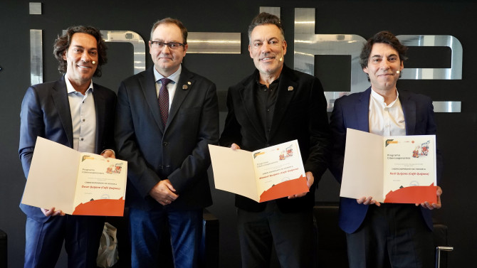 El Instituto Nacional de Ciberseguridad nombra Cibercooperante de Honor al grupo musical Café Quijano