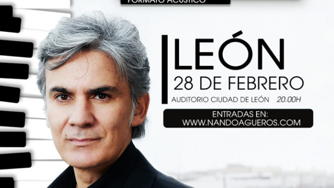 Imagen del cartel del concierto de Nando Agüeros en León