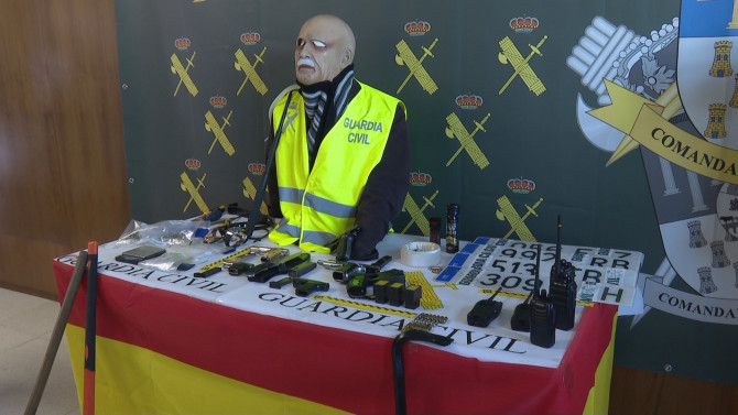 Los efectos incautados durante la operación