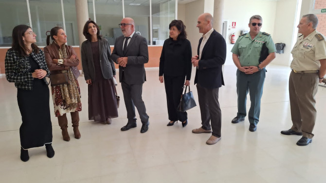 Autoridades presentes en la celebración de la patrona de Instituciones Penitenciarias.