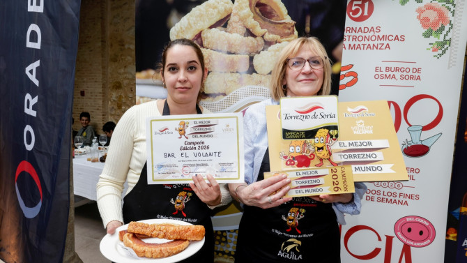  Carmen Modrego y Mailyn Palomino elaboraron El Mejor Torrezno del Mundo. 