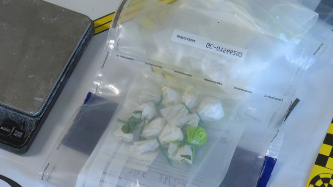 Droga incautada durante la operación 